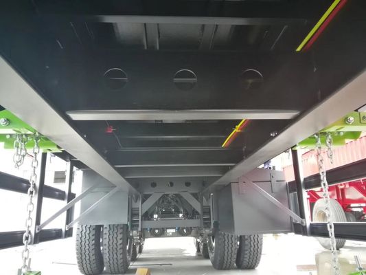 40 Feet 60 Ton Used Tri Axle Flatbed Semi Trailers For Sale