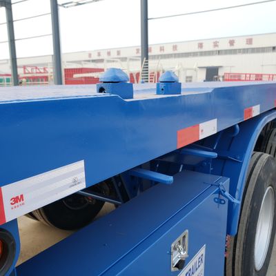 Steel Second Hand Flatbed Trailers 40 Feet 3 Axle 40 Ton