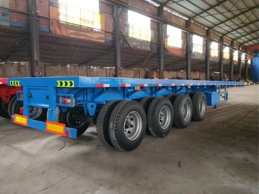80 Ton 40ft 45ft Used 4 Axle Flatbed Semi Trailer