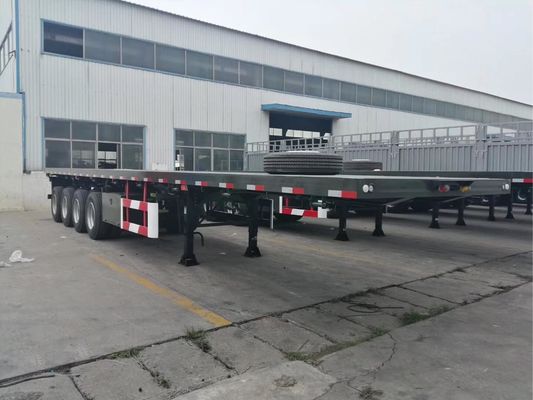 80 Ton 40ft 45ft Used 4 Axle Flatbed Semi Trailer
