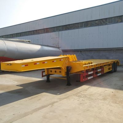 45 Ton 2 Axle Heavy Duty Low Bed Trailer Mechanical Suspension