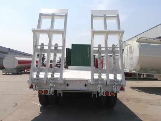 3 Axles Detachable Gooseneck Lowboy Trailers For Machine Transport
