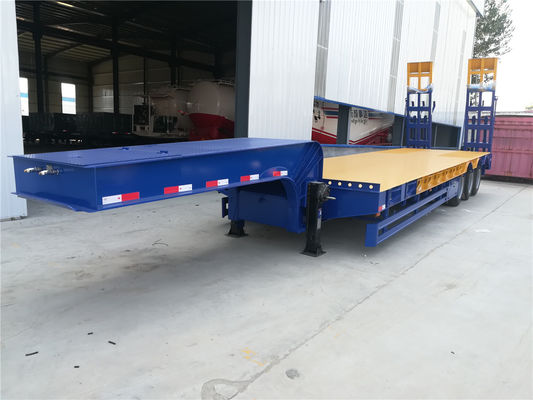 Heavy Duty Machine Transport Lowbed Semi Trailer