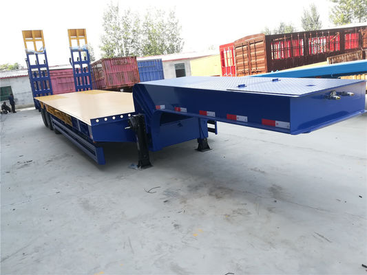 Heavy Duty Machine Transport Lowbed Semi Trailer