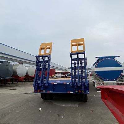 Heavy Duty Machine Transport Lowbed Semi Trailer