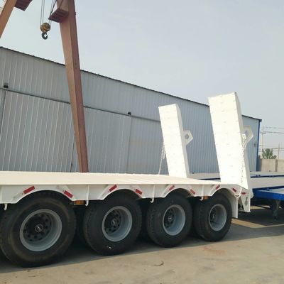 50 Ton Lowbed Semi Trailer Superior Carrying Capacity