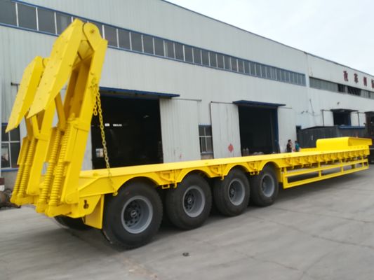 2 3 4 Axle Hydraulic Low Bed Trailer For Bulldozer Transport