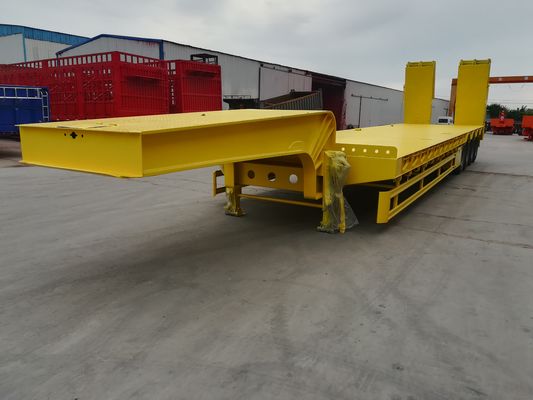2 3 4 Axle Hydraulic Low Bed Trailer For Bulldozer Transport