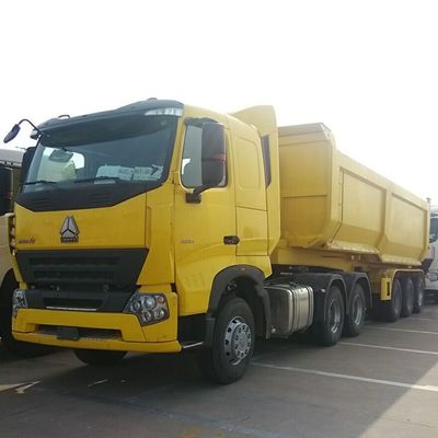 Sand Transport Tri Axle End Dump Trailer 40 Ton 50 Ton