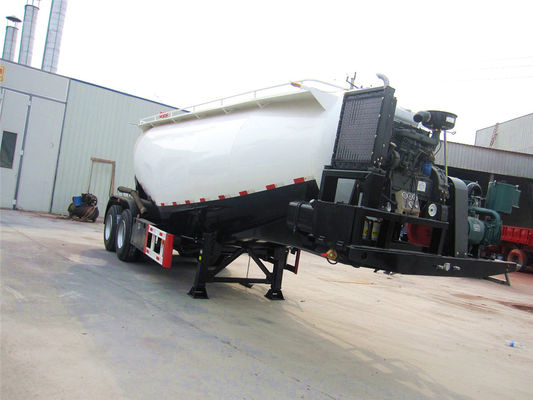 2 Axle Bulk Cement Tanker Semi Trailer 45 Cubic Meters