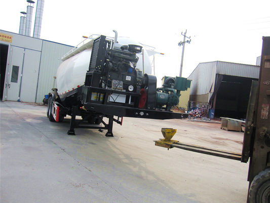 2 Axle Bulk Cement Tanker Semi Trailer 45 Cubic Meters