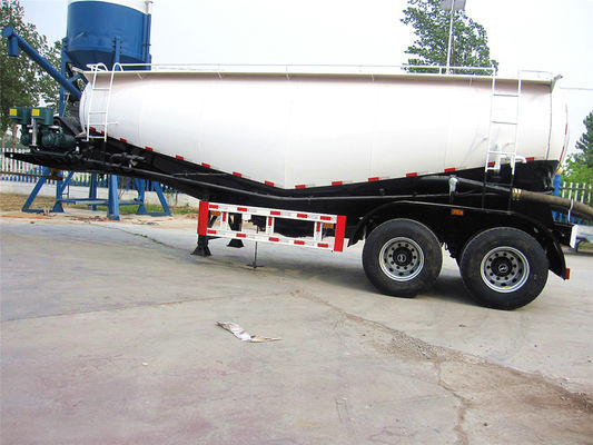 2 Axle Bulk Cement Tanker Semi Trailer 45 Cubic Meters
