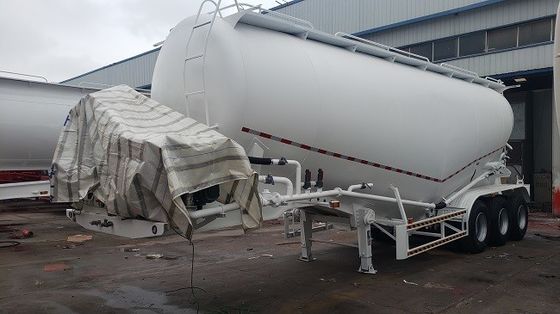 CCC Bulk Cement Trailer , 3 Axle Fly Ash Tanker Trailer