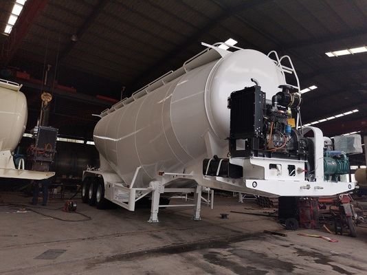 CCC Bulk Cement Trailer , 3 Axle Fly Ash Tanker Trailer