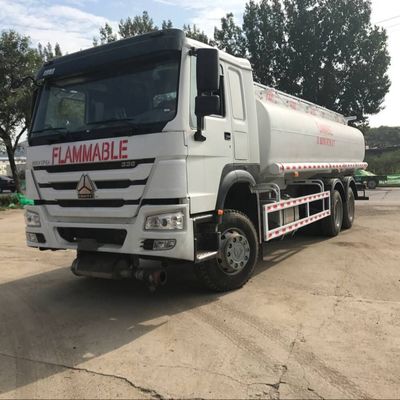 Sinotruk Howo 20000L Diesel Fuel Tanker Truck , 6000 Gallon Tanker Truck
