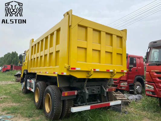 Heavy Duty Used Dump Trucks , Sinotruk Howo Tipper Truck 371hp 375hp 420hp