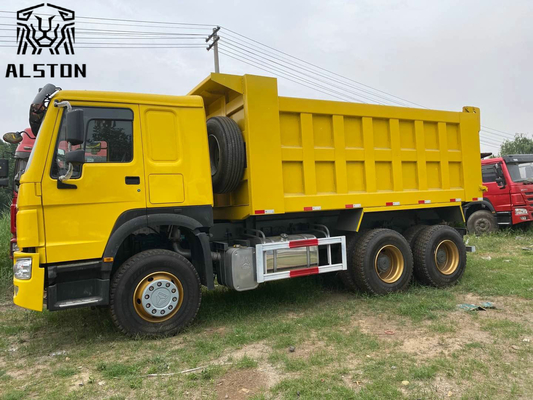 Heavy Duty Used Dump Trucks , Sinotruk Howo Tipper Truck 371hp 375hp 420hp