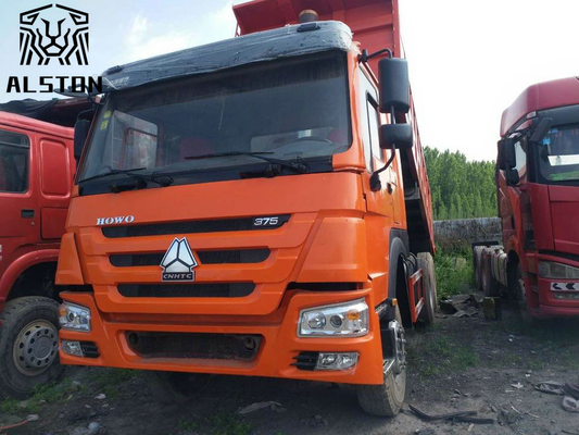 Diesel Fuel Used Howo Dump Trucks 375HP 40T For Sale