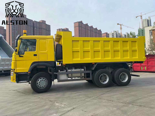 Used Sinotruk Howo Dump Trucks 375hp Left Hand Driving