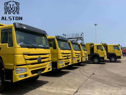 Used Sinotruk Howo Dump Trucks 375hp Left Hand Driving