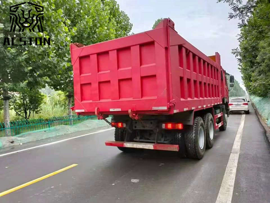 Bucket Used Howo 6x4 Tipper Truck 371HP 18.6M3 With 12.00R20 Tire