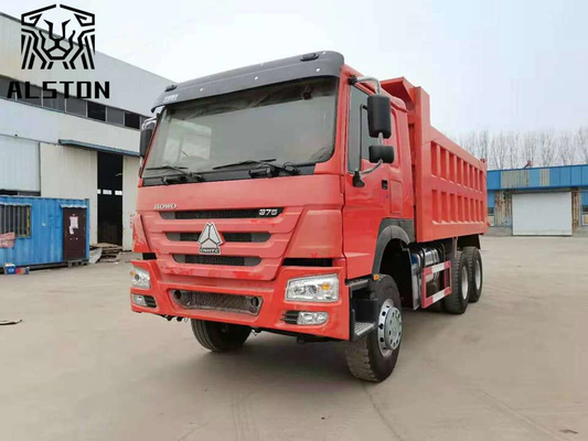 Bucket Used Howo 6x4 Tipper Truck 371HP 18.6M3 With 12.00R20 Tire