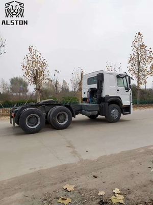 6x4 Second Hand Tractor Truck , Sinotruck Howo Tractor Head Truck